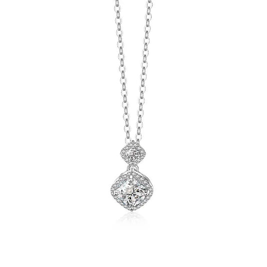 925 Almach Silver Moissanite Diamond Necklace