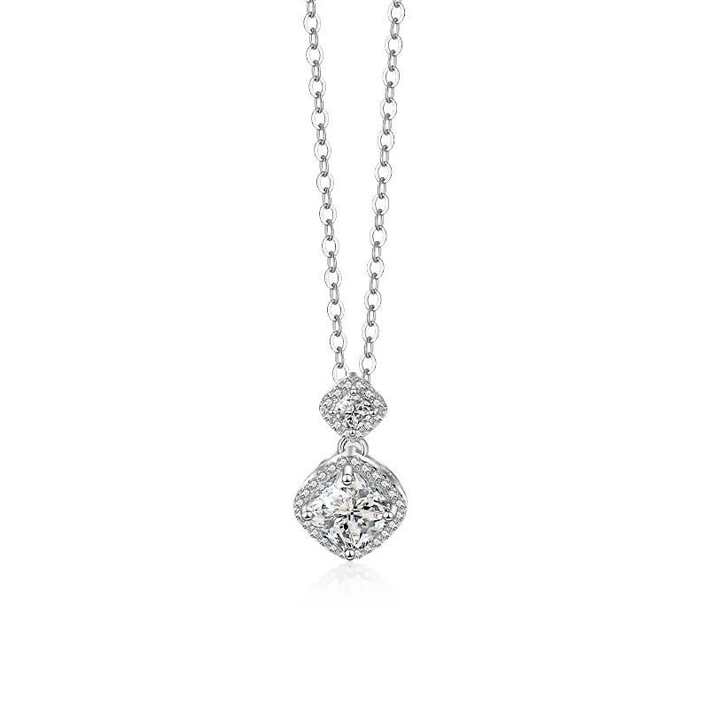 925 Almach Silver Moissanite Diamond Necklace