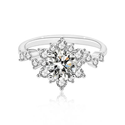 925 Silver Deneb Moissanite Diamond Ring
