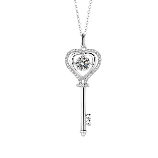925 Elara Silver Moissanite Diamond Necklace