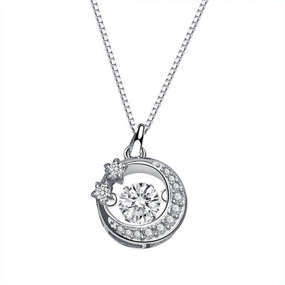 925 Mirach Silver Moissanite Diamond Necklace
