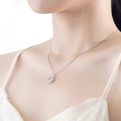 925 Mirach Silver Moissanite Diamond Necklace