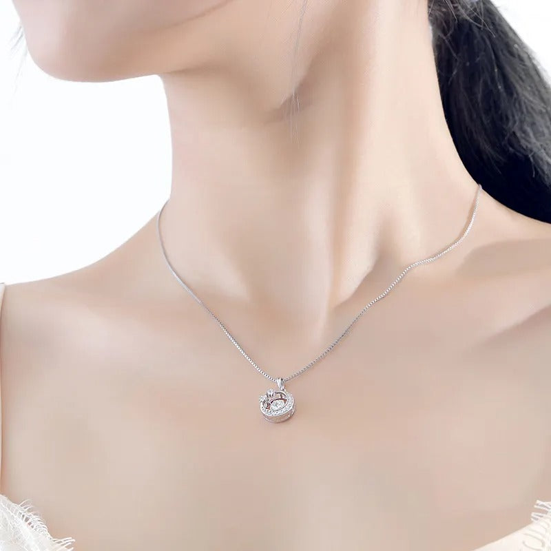 925 Mirach Silver Moissanite Diamond Necklace