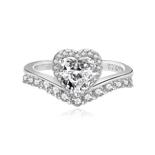 925 Silver Jewel Moissanite Diamond Ring