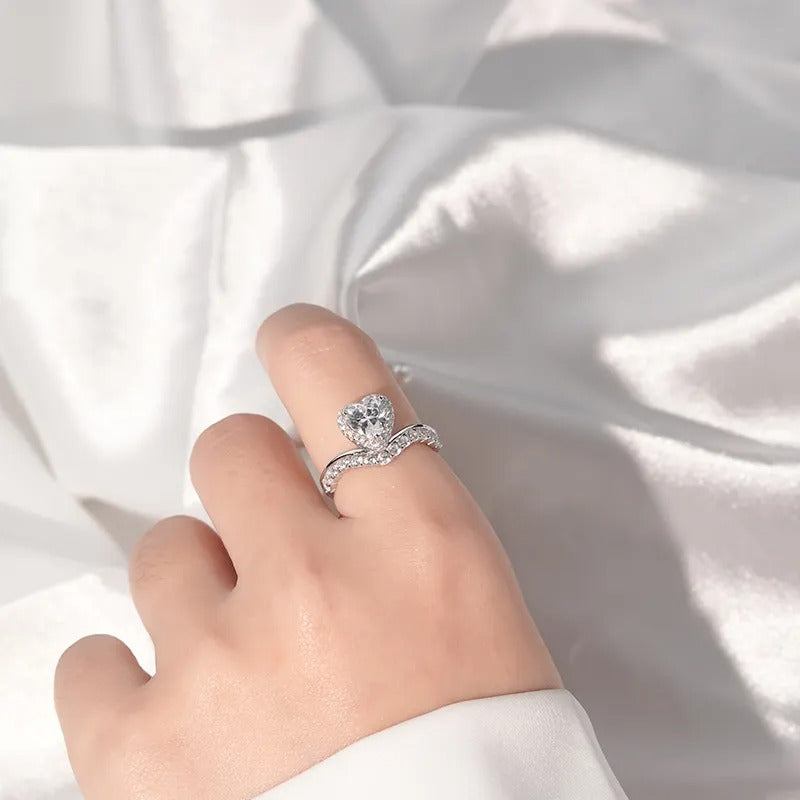 925 Silver Jewel Moissanite Diamond Ring