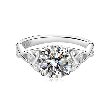 925 Silver Twilight Moissanite Diamond Ring