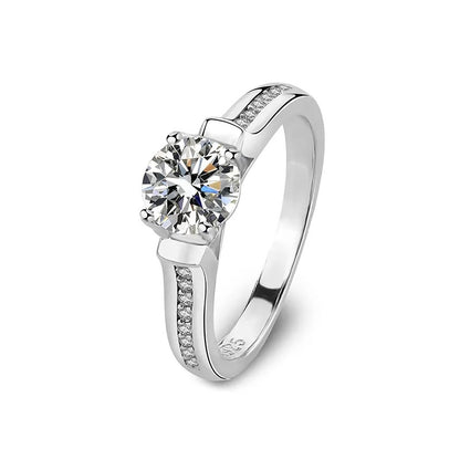 925 Silver Nix Moissanite Diamond Ring