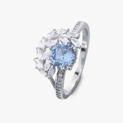 925 Silver Larissa Moissanite Diamond Ring