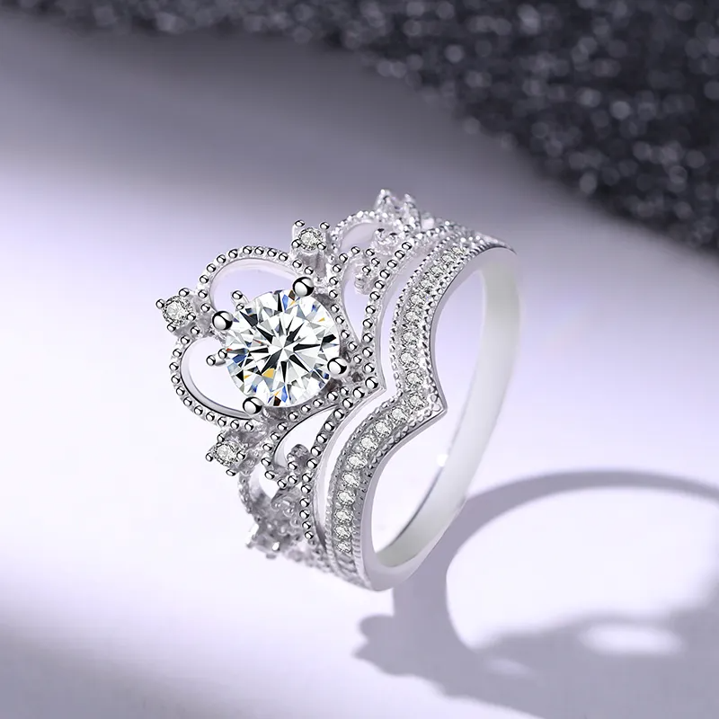 925 Nova Silver Moissanite Diamond Ring