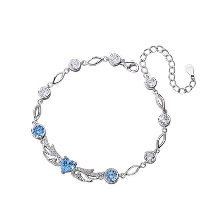 Silver Sakura Bracelet