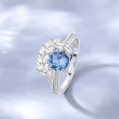 925 Silver Larissa Moissanite Diamond Ring