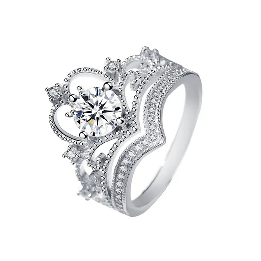 925 Nova Silver Moissanite Diamond Ring