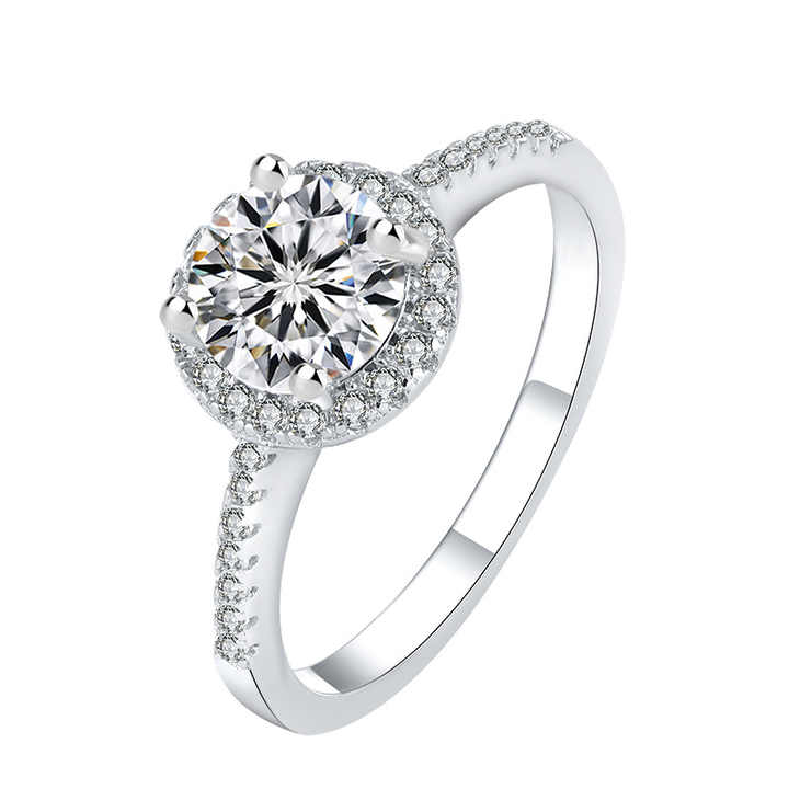 925 Silver Tyraelle Moissanite Diamond Ring