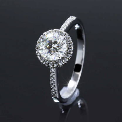 925 Silver Tyraelle Moissanite Diamond Ring