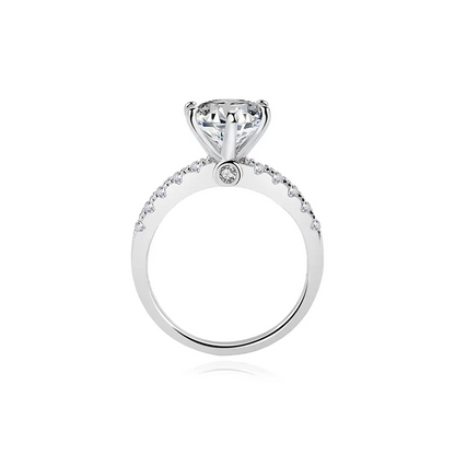 925 Dione Silver Moissanite Diamond Ring