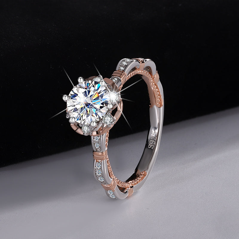 925 Silver Nimora Moissanite Diamond Ring
