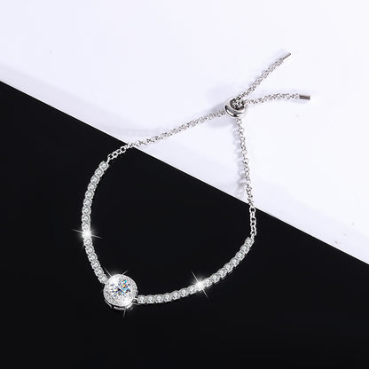 Silver Eirian Moissanite Diamond Bracelet
