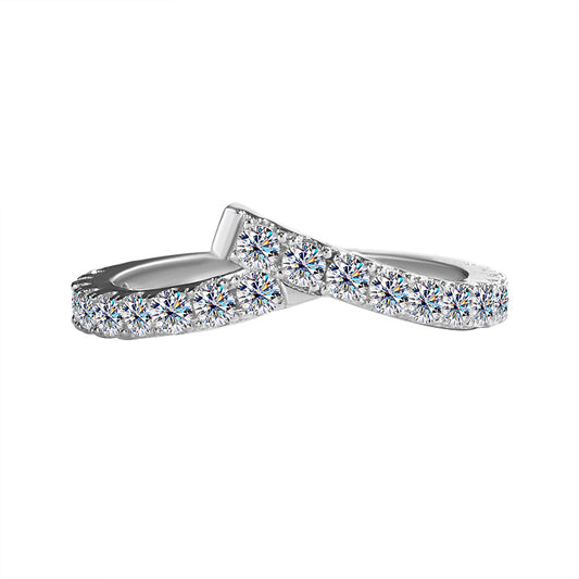 925 Silver Astryx Moissanite Diamond Ring