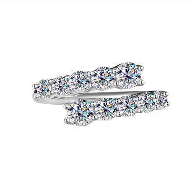 925 Silver Callune Moissanite Diamond Ring