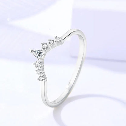 925 Luna Silver Moissanite Diamond Ring