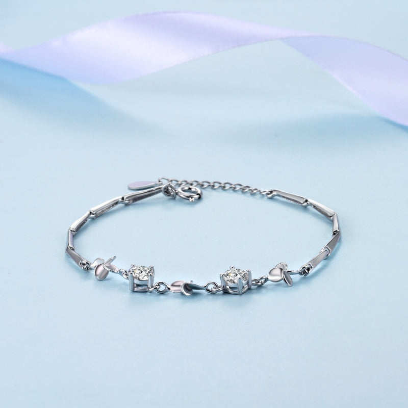 925 Silver Fern Bracelet