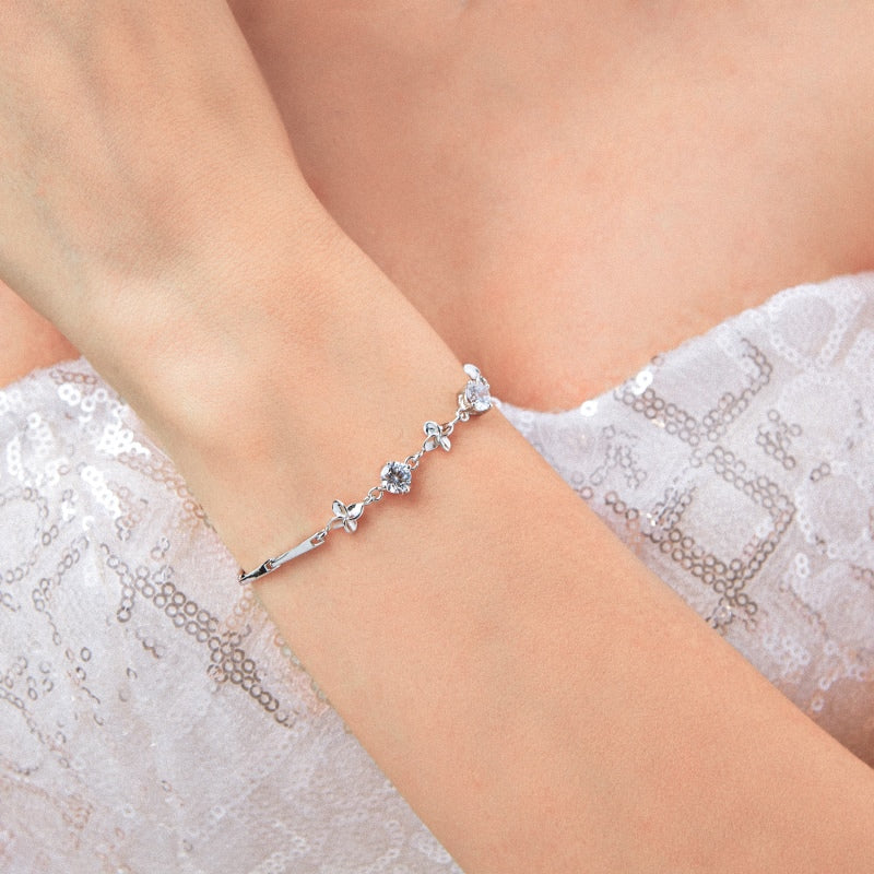 925 Silver Fern Bracelet