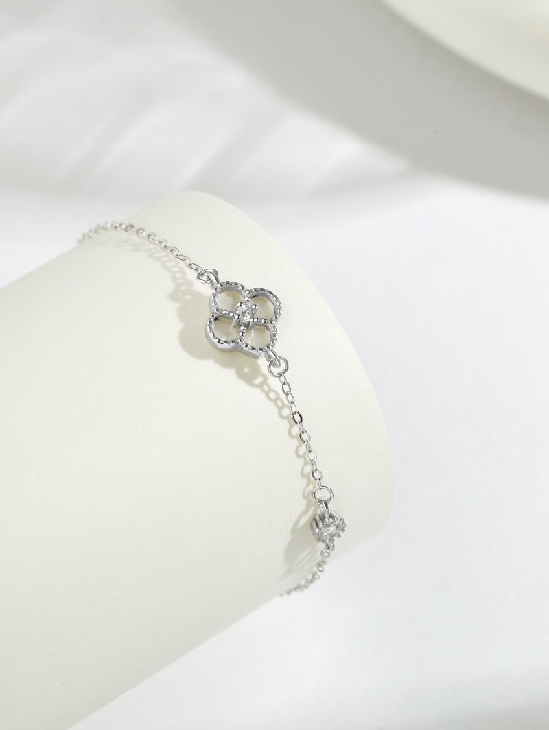 925 Silver Clover Bracelet