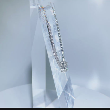 Silver Eirian Moissanite Diamond Bracelet