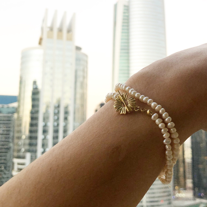 Pearl 18k Gold-plated Necklace/Bracelet