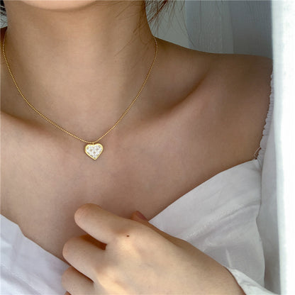 Sterling Silver Knight Heart Choker Necklace