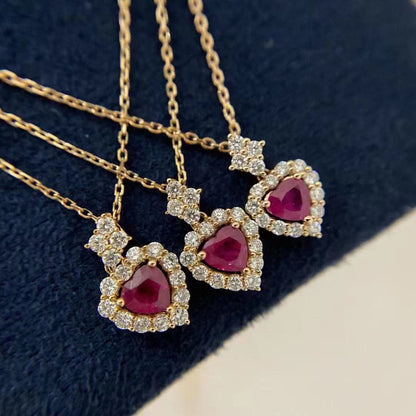 Heart of Ruby Necklace