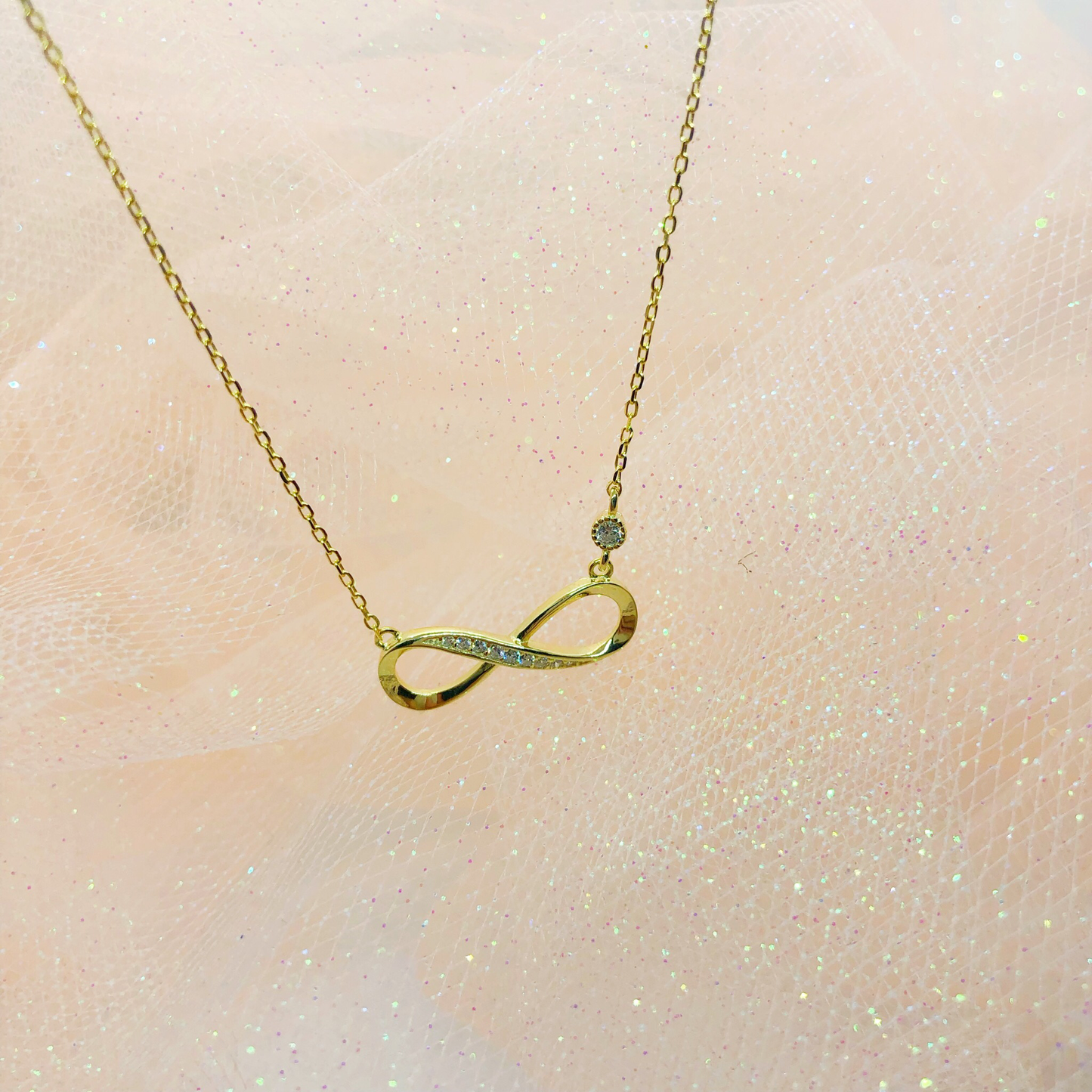 Sterling Silver Necklace Infinity