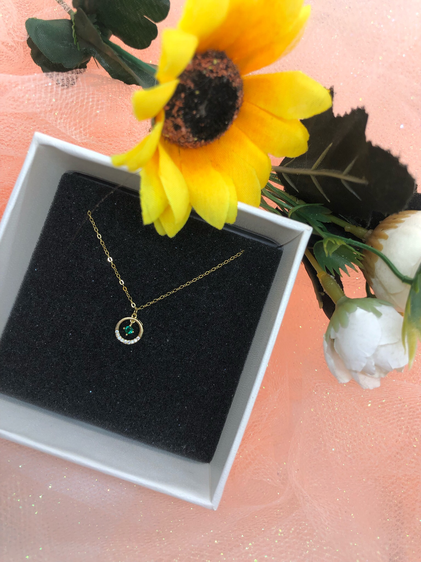 Sterling Silver Necklace Viridian