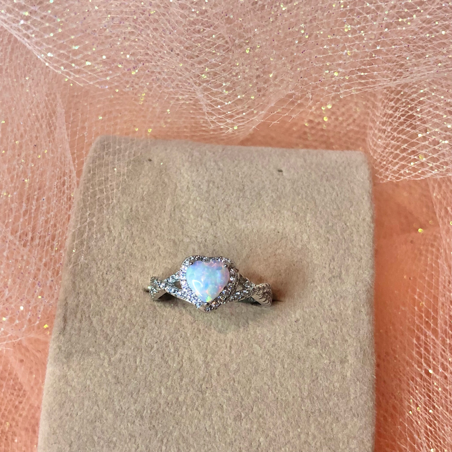 925 Eritrea Opal Silver Ring