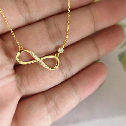 Sterling Silver Necklace Infinity