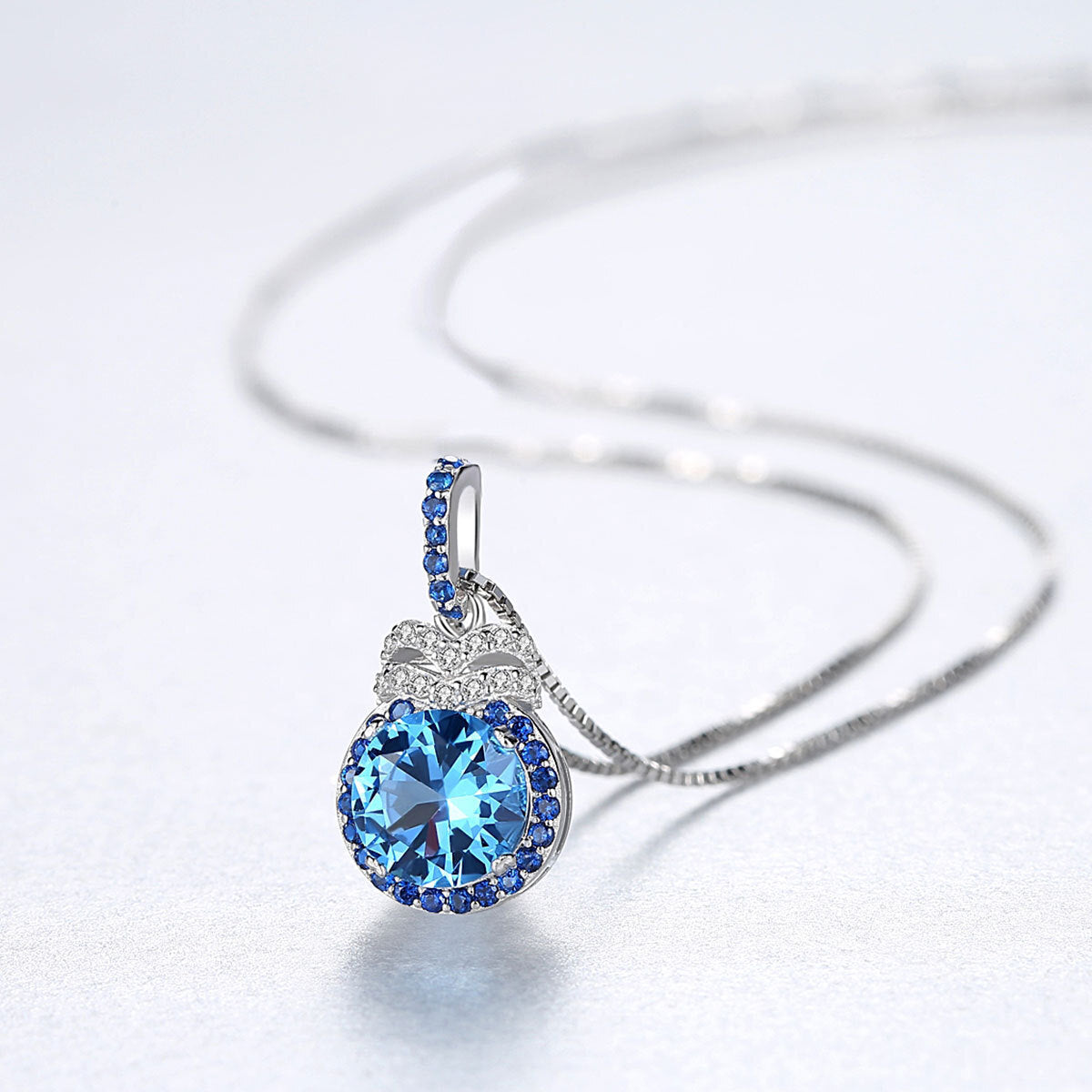 Sterling Silver Necklace Ice Frost