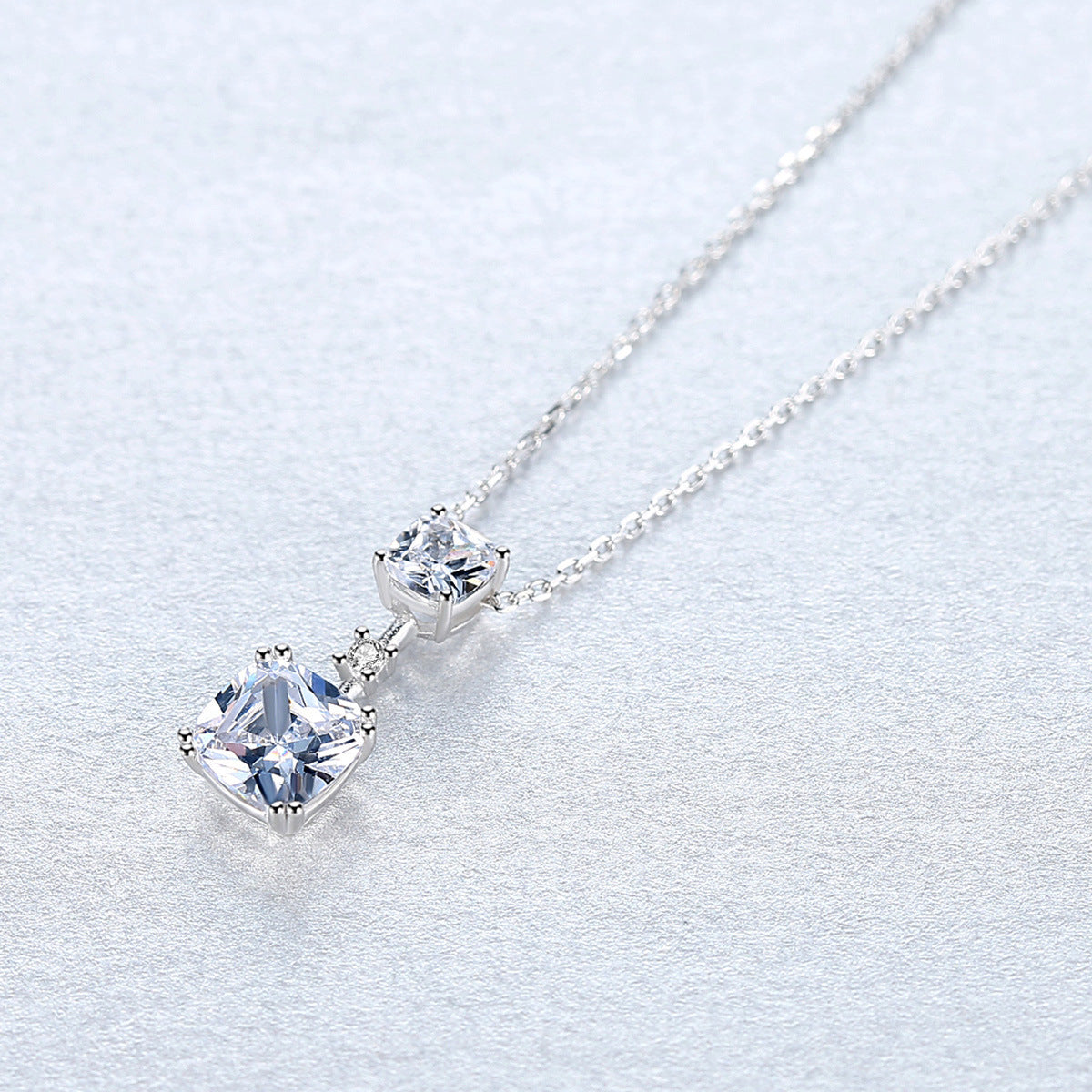 Sterling Silver Necklace Diadrop